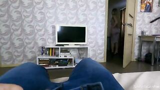 The stepson fucked his steaming-hot stepmom and his father came in