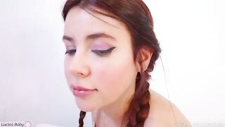 A step sister is giving a blowjob lesson to her stepbrother