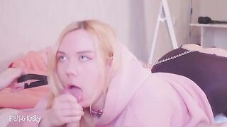 A step sister is walking on the city streets with a sexy ass plug