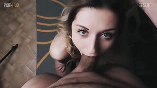 Cutie has sex and gets a lot of sperm on her face