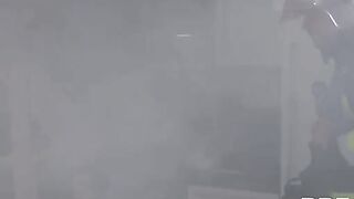 Hot fire fighters fucked busty slut Monika Fox in an orgy