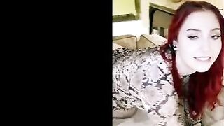 Redhead hottie Arietta gets her dream come true with a huge black cock