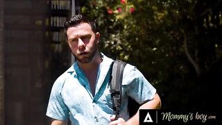 The maintenance man roughly fucked busty brunette Lexi Luna outdoors