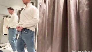Shopping is not only about buying stuff, but also about risky sex in the fitting room