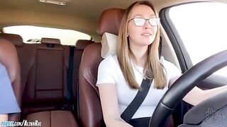 The stepson fucked the hot stepmom after driving lessons