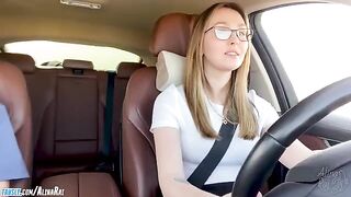 The stepson fucked the hot stepmom after driving lessons