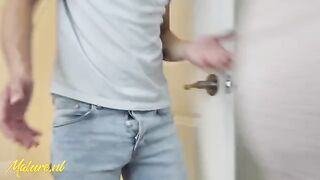 Hot stepmom caught her stepson spying, lets him enjoy her intimately