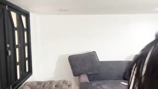The teacher fucks naughty student Latiana on the couch