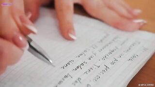 Squirt while learning Spanish with the hot solo girl