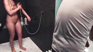 Wet sex in the shower, ruined for a bitchy wife