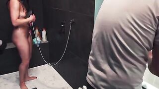 Wet sex in the shower, ruined for a bitchy wife