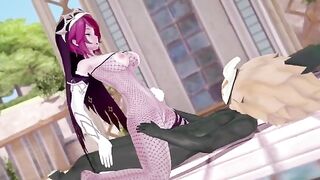 Rosaria gets her pussy filled with Hillachurl's cock meat
