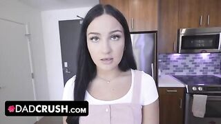 Cute teen Mila Monet gets fucked by her stepdad in doggy style