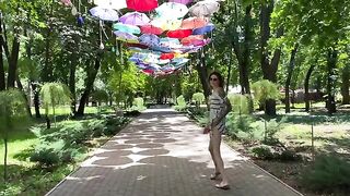 I remove my panties in the park and play with my pussy publicly