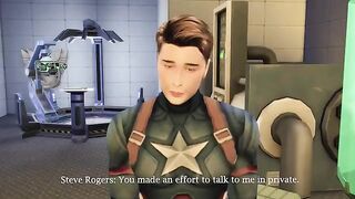 Agent Carter checks Captain America's package in a steamy scene