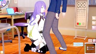 Hentai game Koikatsu! featuring big tits Moona Hoshinova's erotic 3DCG anime video