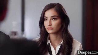 Cute girl Emily has anal sex with her stepdad in a steamy scene