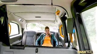 Redhead Kira Love squirts on Fake Taxi driver’s cock