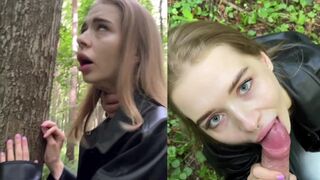 A risk of public sex in the forest with Californiababe doesn’t bother her