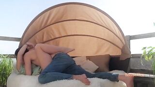 A loving couple has intimate sex, showcasing real passion and connection