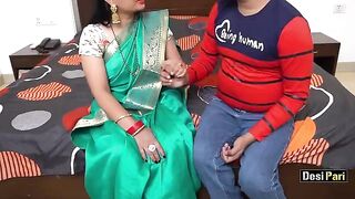 Desi Pari’s pussy is shaved when she meets her tuition teacher