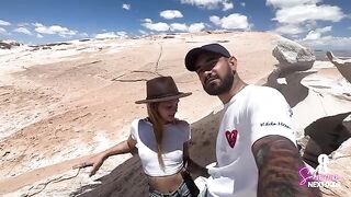 A couple has a quickie in public, then continues at home with intense passion