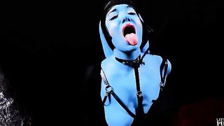 Twi'lek slut trains to be a Star Wars prostitute