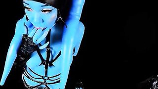Twi'lek slut trains to be a Star Wars prostitute