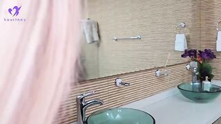 I spy my stepson showering and we have sex in the bathroom