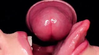 Girl uses her mouth as a trash can for guys to cum in