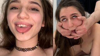 Cute girl looks decent on the streets but a slut in bed