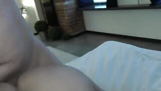 A pervert guy banged his step mom and cum on her boobs