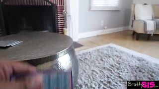 Gina Valentina gets her pussy creampied by horny stepbrother