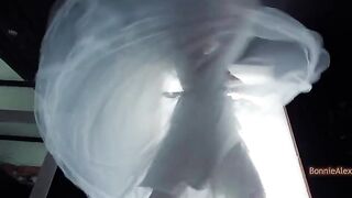 The bride found a dress and had sex with the groom in an intimate roleplay