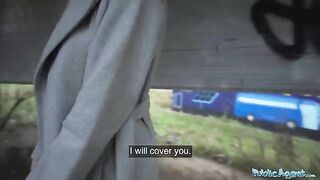 A cute Russian girl got fucked outdoors for cash by Public Agent