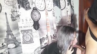 An incredibly unfaithful woman has sex with her stepbrother while talking to her boyfriend on the phone