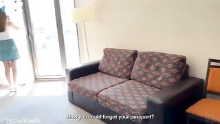 The stepson has an unexpected encounter with his stepmom in the hotel room