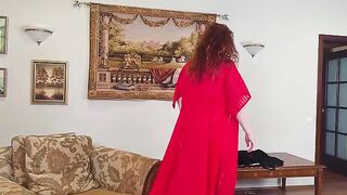 MILF with big ass seduces her stepson to fuck her in ass
