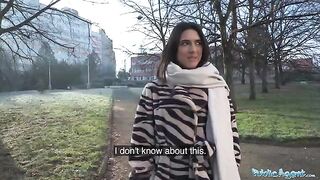 A beautiful biology student, Lena Coxx, gets fucked by a stranger in public