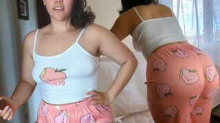 The stepmother scolds her stepson and asks for help with back pain relief