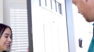 Petite teen Dakota Tyler seduces her tutor for passion