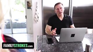 Stepdad fucks his stepdaughter Chloe Rose every day before and after school