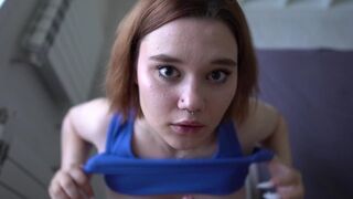 The slut has a great talent for slobber deepthroat blowjob. She loves it