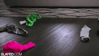 Sporty beauties Vanna and Alexis are having fun with each other using toys