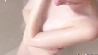 We shower, massage, and fuck over the couch in an intense scene
