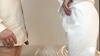A nurse visits the patient with erection problems in this steamy scene