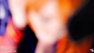 Redhead Asuka Langley from Evangelion gets her pussy filled with a sloppy creampie