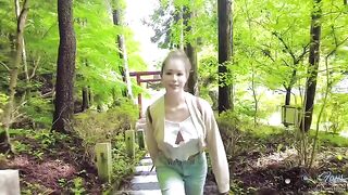 Crazy outdoor sex in the rain with a hot step sis