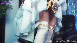 Genshin: Lumine's adventure in Sia Siberia's anal world
