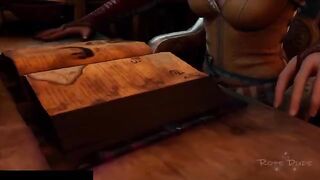 Triss Merigold from The Witcher gets tied up and used in a steamy session